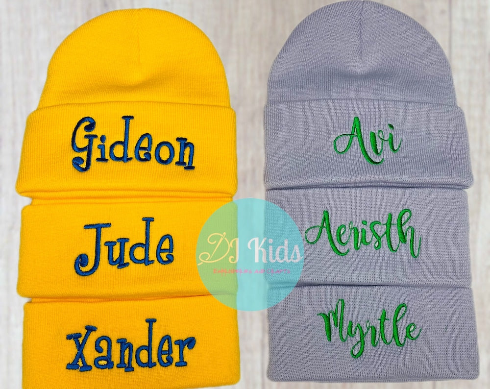 Custom name on toque/beanie