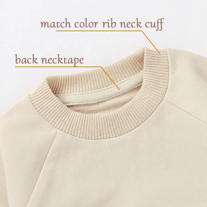 KIDS CREWNECK THERNO option w/w.o name, Embroidery name on sweatsuit