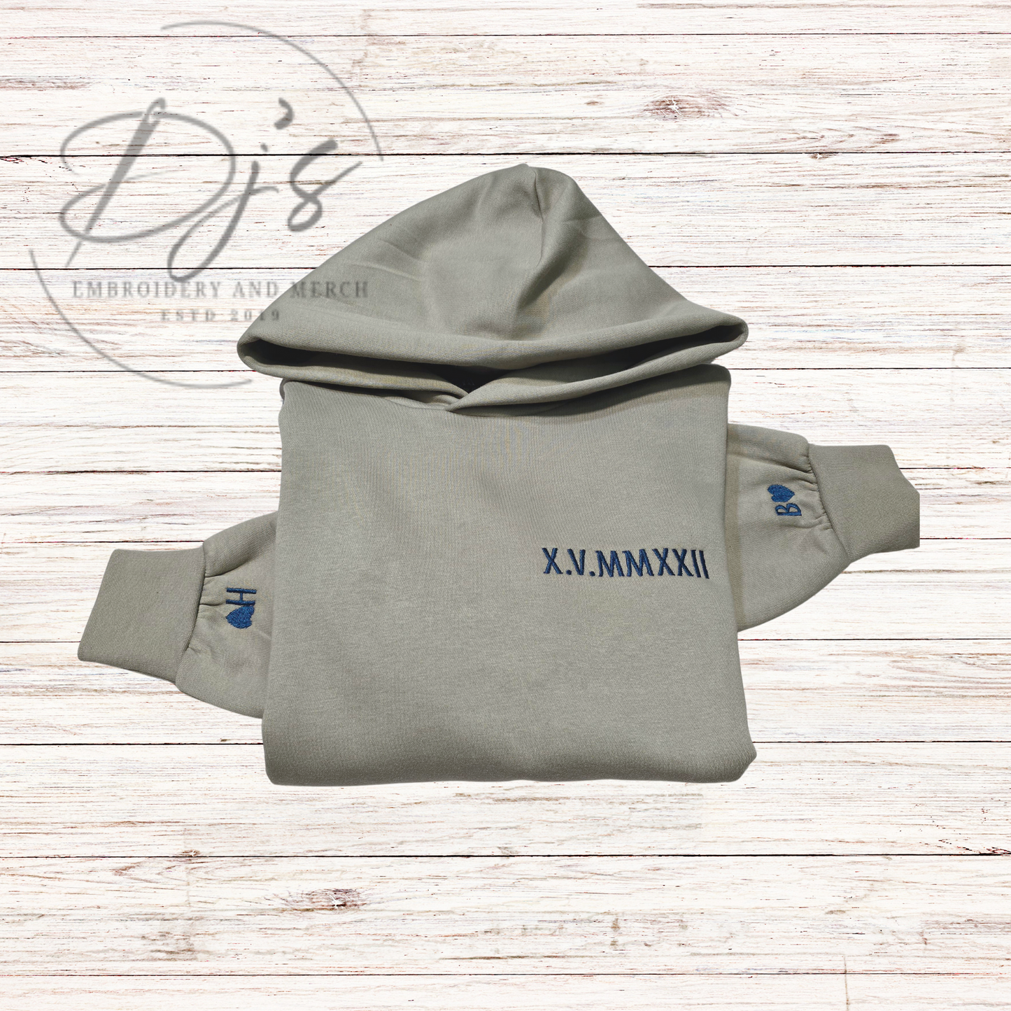 Custom Embroidered Roman Numerals Anniversary, Roman Numbers, Custom Roman Numbers on Sweaters