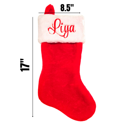 Name Embroidered on Stockings -Enjoy additional discounts when ordering more than 2 quantities,