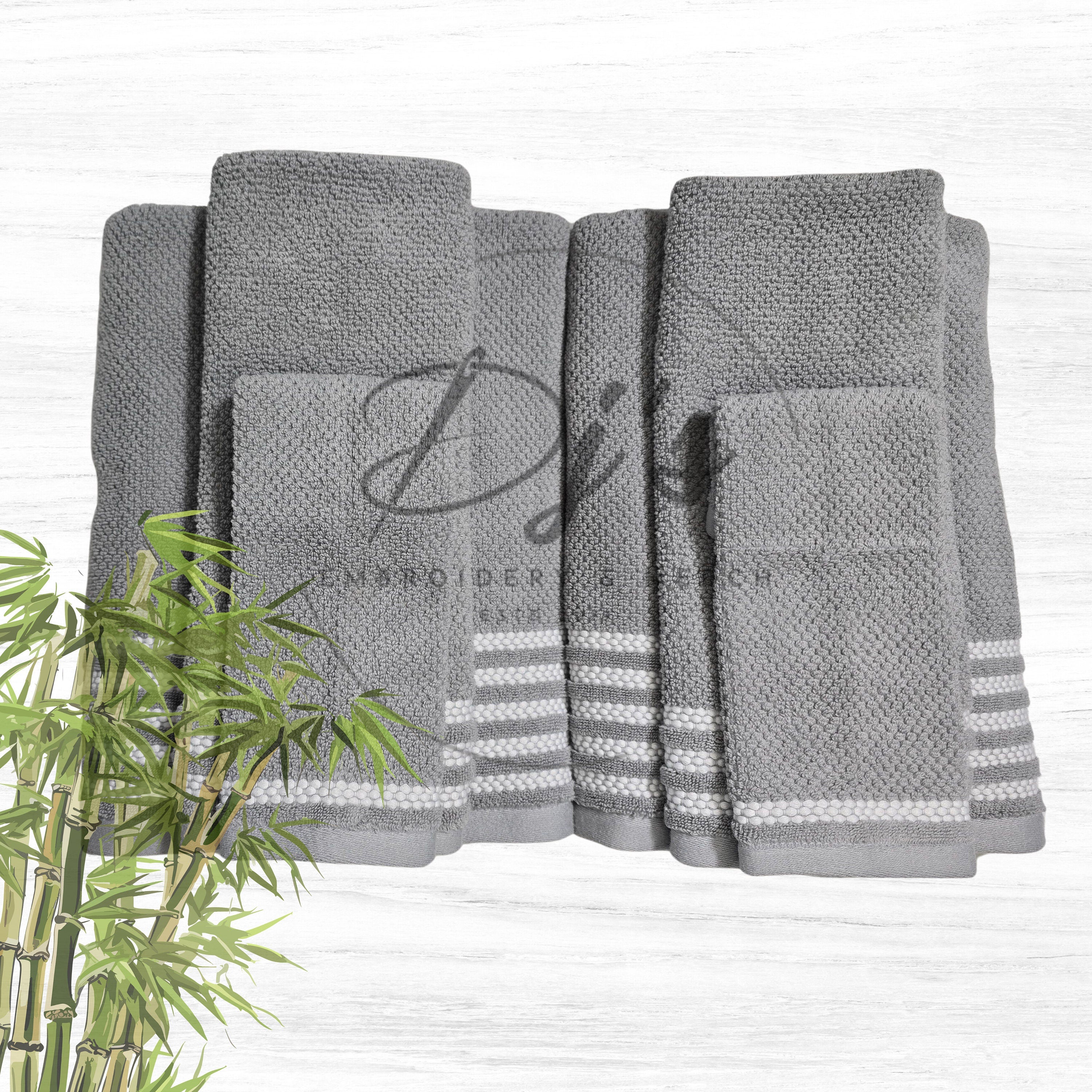 Custom Embroidered Towel, Name Embroidered on Towel