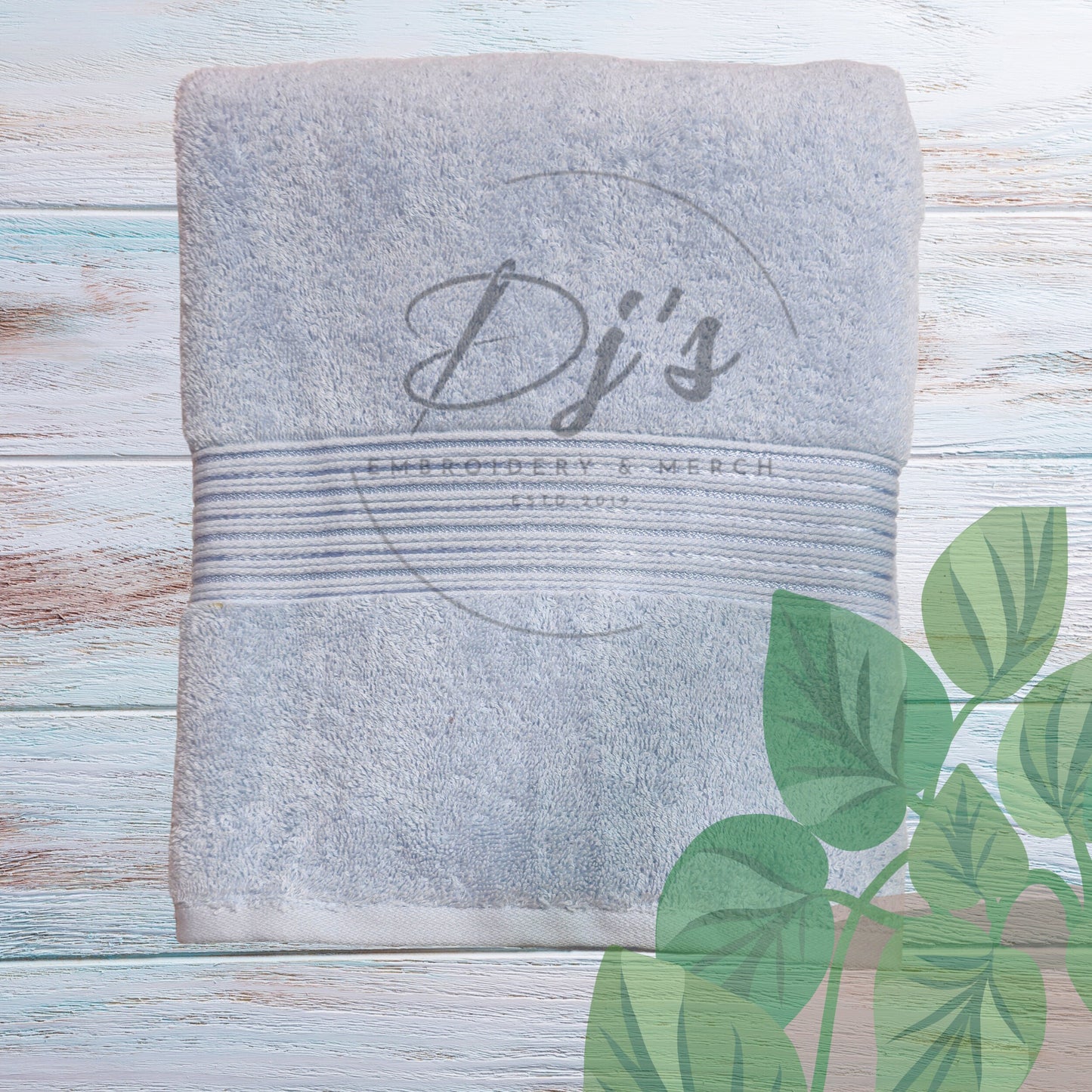 Custom Embroidered Towel, Name on Towel