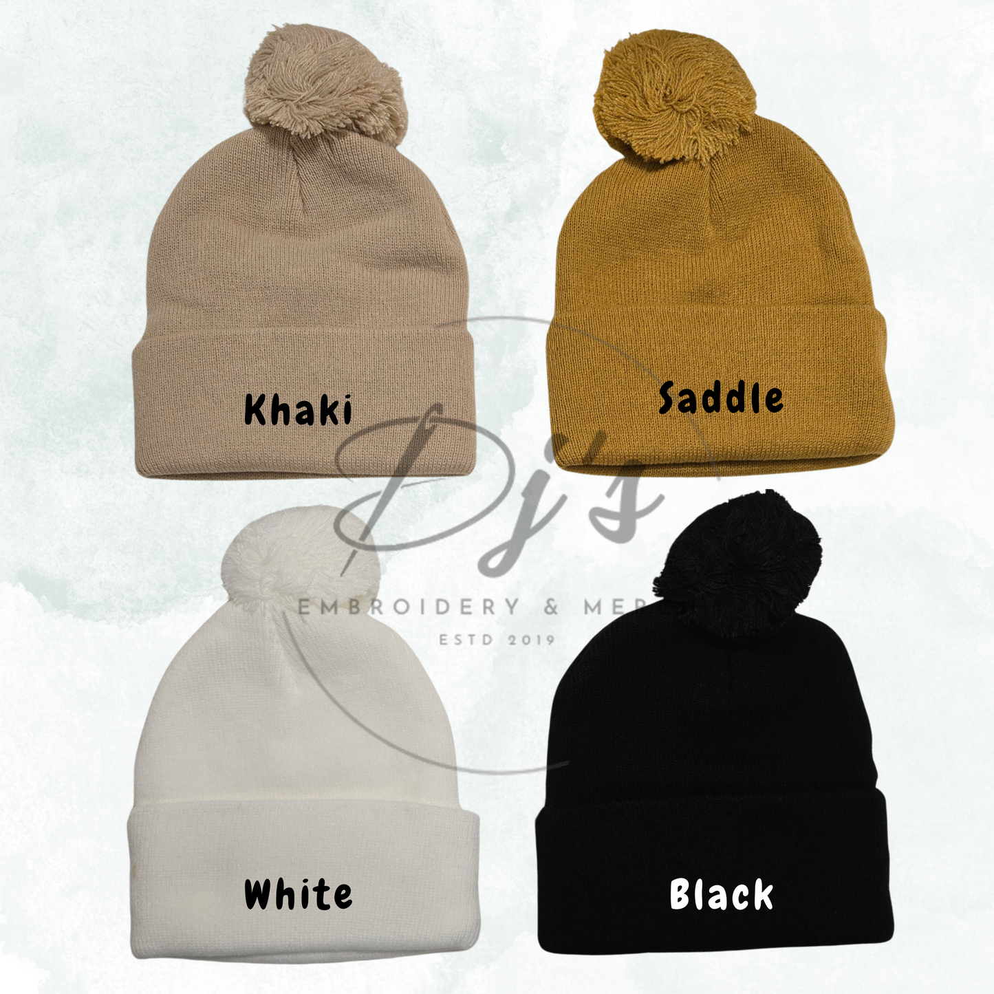 Toddlers Custom Embroidered beanie, Winter hats for kids