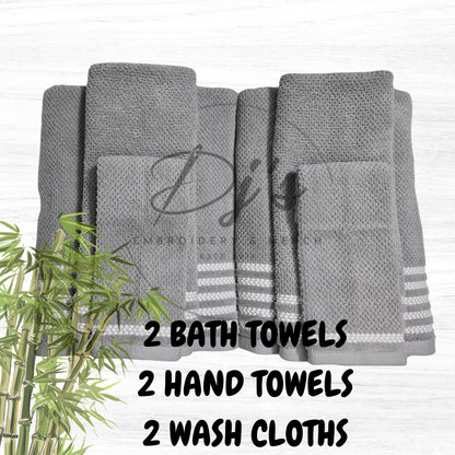 Custom Embroidered Towel, Name Embroidered on Towel