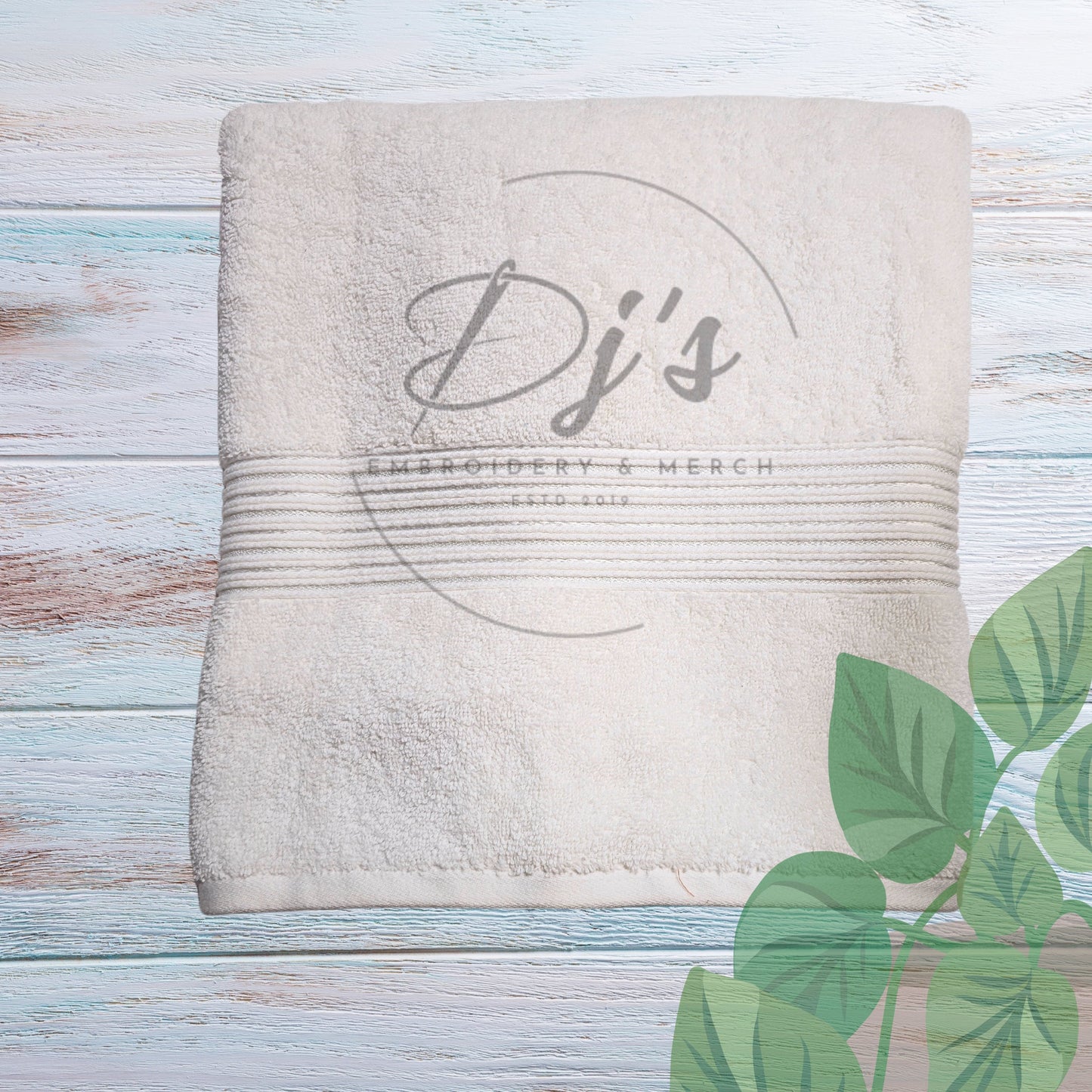 Custom Embroidered Towel, Name on Towel