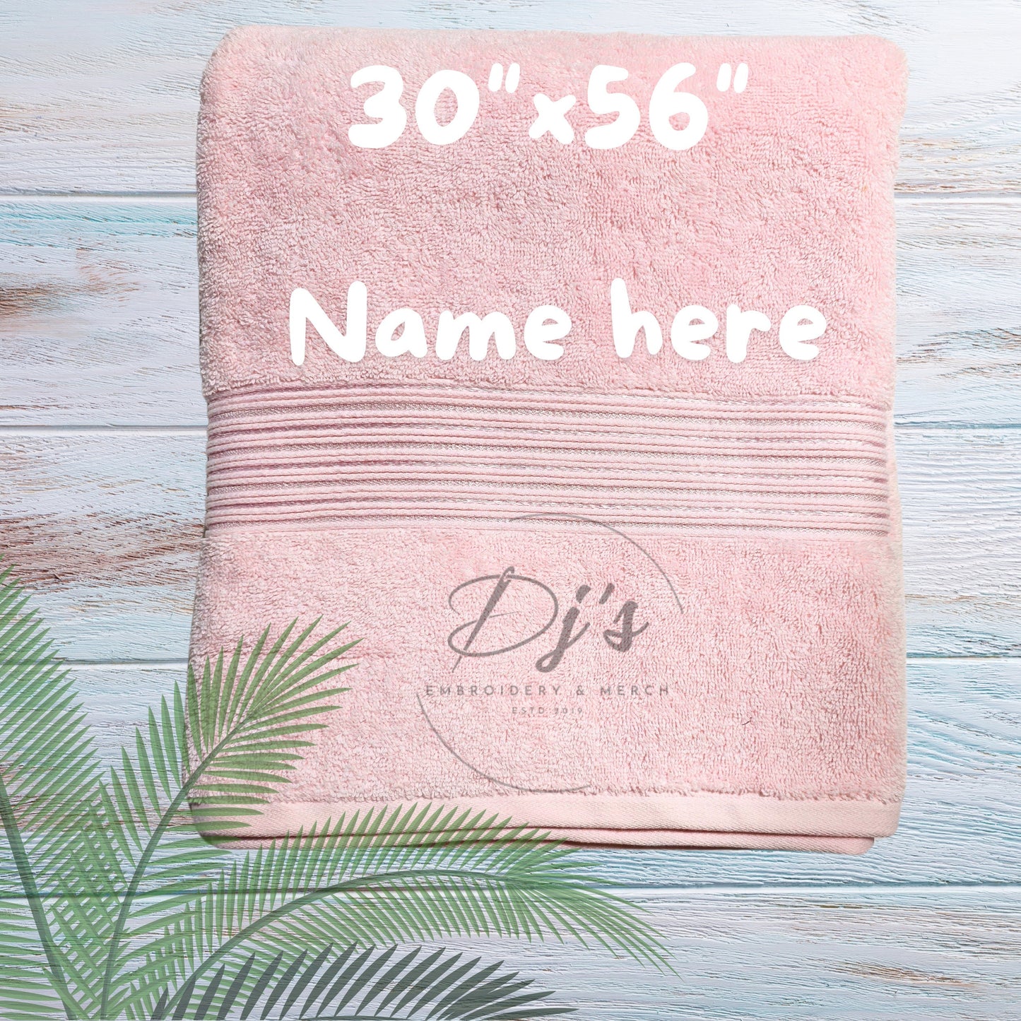 Custom Embroidered Towel, Name on Towel