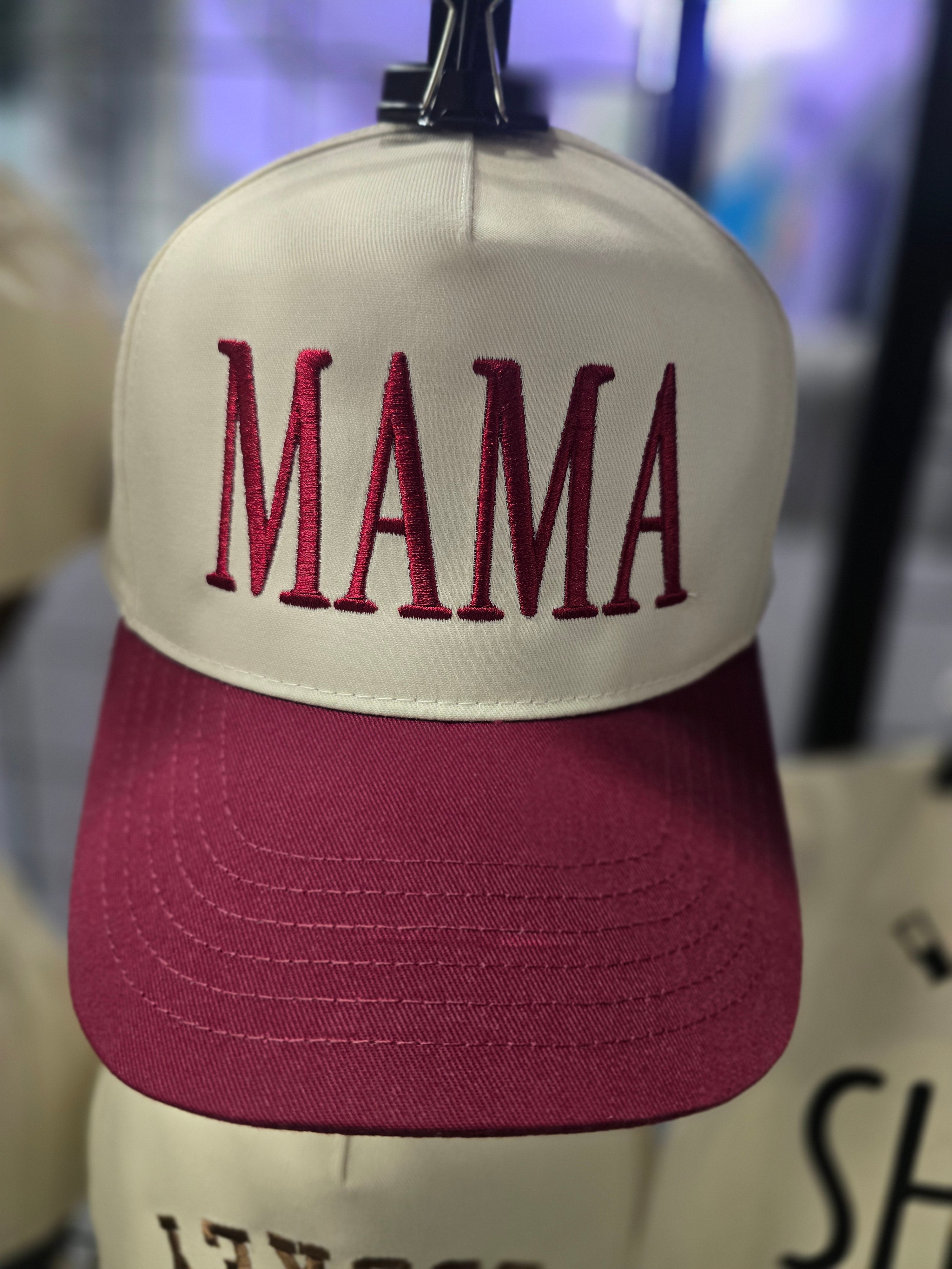 MAMA Trucker Hat, Trendy Retro Caps - Embroidery