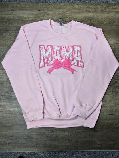 MAMA Embroidered patch on Crewnecks or Hoodies