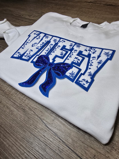 WIFEY Embroidered patch on Crewnecks or Hoodies