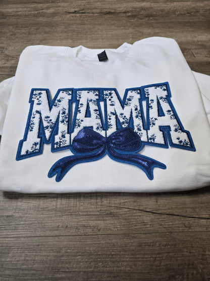 MAMA Embroidered patch on Crewnecks or Hoodies